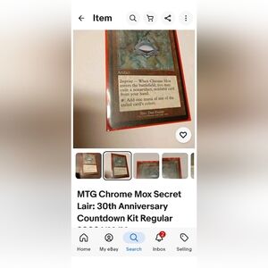 Chrome Mox Card - Red Border